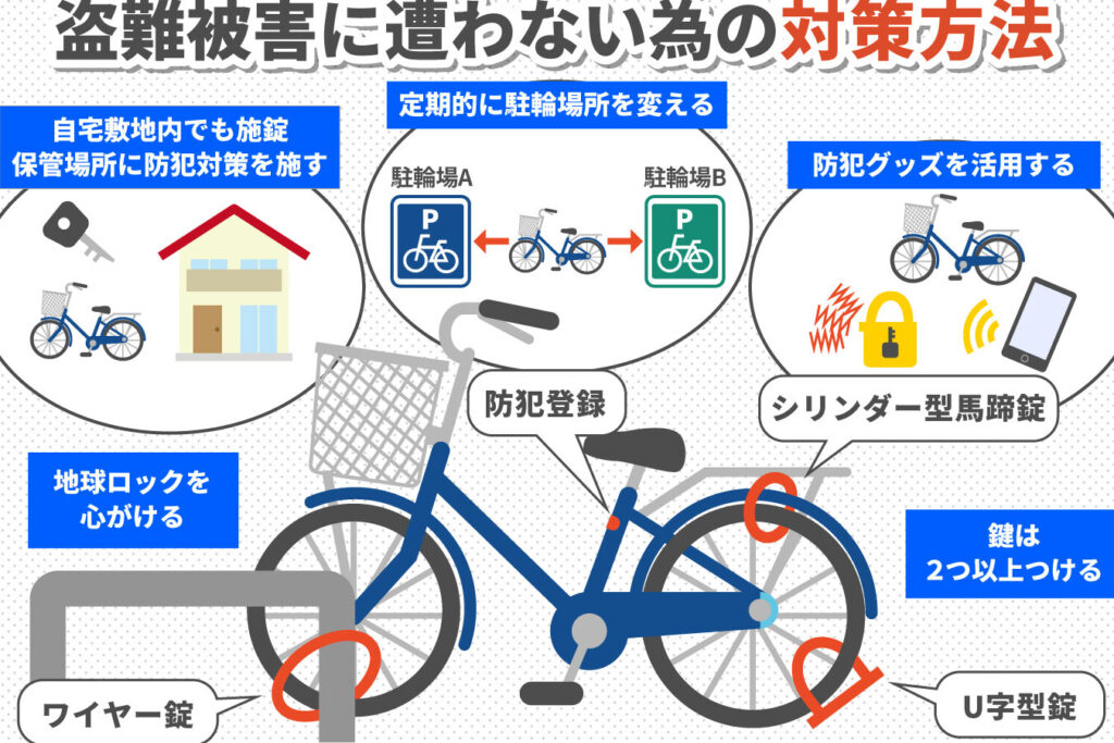 自転車の盗難防止アイデア一覧と対策方法